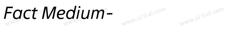 Fact Medium字体转换